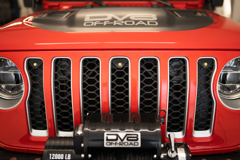 DV8 Offroad GRJL-02 - DVEGRJL-02 - DV8 Offroad 2018+ Jeep JL Grill Amber Marker Lights - Shipped in Europe - Tuningsupply.com