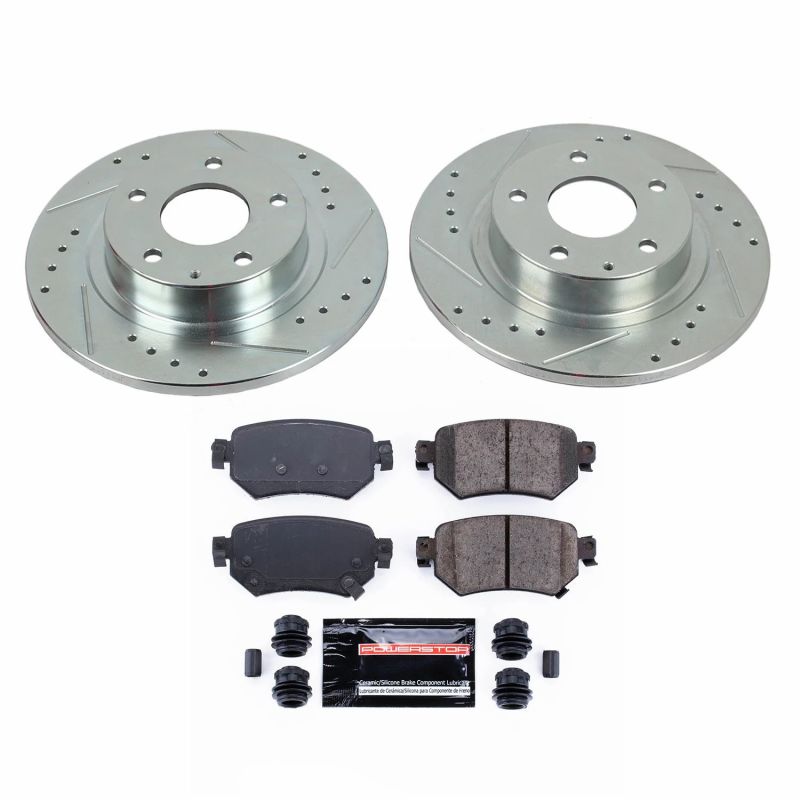 PowerStop K8068 - PSBK8068 - Power Stop 16-18 Mazda 6 Rear Z23 Evolution Sport Brake Kit - Shipped in Europe - Tuningsupply.com