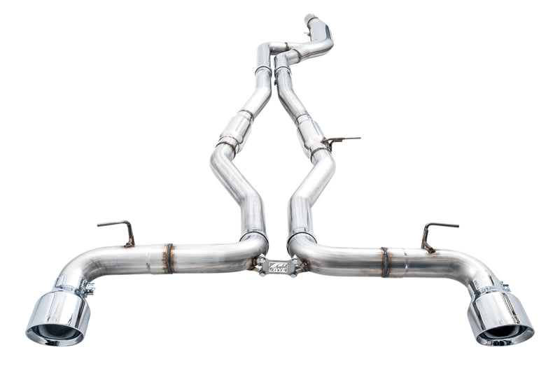 AWE Tuning 3015-32116 - AWE3015-32116 - AWE Tuning 2020 Toyota Supra A90 Track Edition Exhaust - 5in Chrome Silver Tips - Shipped in Europe - Tuningsupply.com
