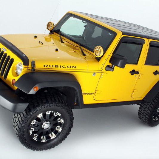 AVS 94249 - AVS94249 - AVS 07-18 Jeep Wrangler Unlimited Ventvisor Outside Mount Window Deflectors 4pc - Smoke - Shipped in Europe - Tuningsupply.com