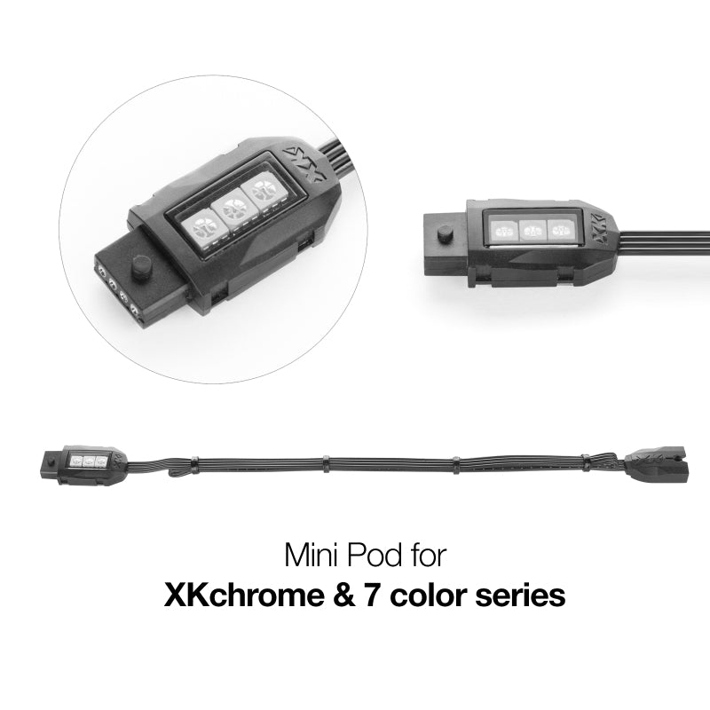 XKGLOW XK-4P-P - XKGXK-4P-P - XK Glow XKChrome 7 Color Series Color Pod (2nd Gen) - Shipped in Europe - Tuningsupply.com