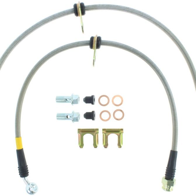 Stoptech 950.47004 - STO950.47004 - StopTech 04-07 STi & 06-07 WRX Stainless Steel Front Brake Lines - Shipped in Europe - Tuningsupply.com