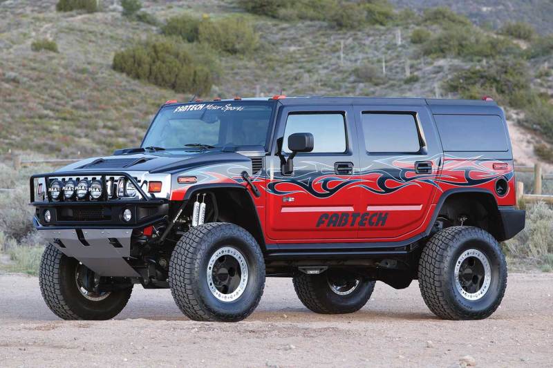 Fabtech - FABK5000M - Fabtech 03-08 Hummer H2 Suv/Sut 4WD w/Rr Coil Springs 6in Perf Sys w/Stealth - Shipped in Europe - Tuningsupply.com