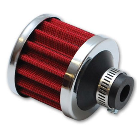 Vibrant 2164 - VIB2164 - Vibrant Crankcase Breather Filter w/Chrome Cap 2 1/8in 55mm Cone ODx2 5/8in 68mm Tallx3/4in 19mm ID - Shipped in Europe - Tuningsupply.com