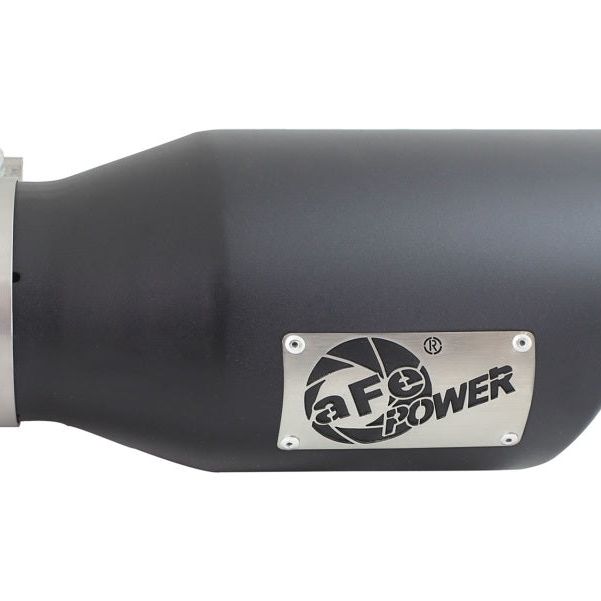 aFe 49T40601-B12 - AFE49T40601-B12 - aFe Diesel Exhaust Tip Bolt On Black 4in Inlet x 6in Outlet x 12in - Shipped in Europe - Tuningsupply.com