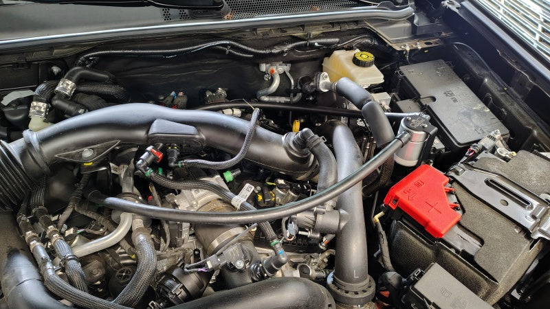 J&L 3058P-C - JLT3058P-C - J&L 24-25 Ford Ranger Raptor 3.0L PCV Side Oil Separator - Clear Anodized - Shipped in Europe - Tuningsupply.com