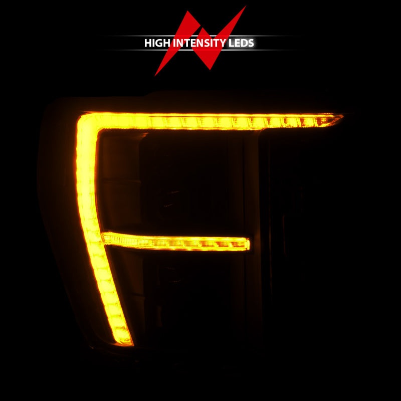 ANZO 111593X-R - ANZ111593X-R - ANZO 21-23 Ford F-150 (w/Factory Halogen) Z-Series Full LED Proj Headlights - Pass. Side ONLY - Shipped in Europe - Tuningsupply.com