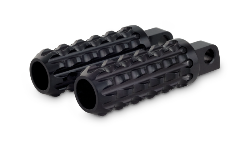 Burly Brand B13-1124B - BURB13-1124B - Burly Brand Universal Reaper Billet Footpeg Set - Black - Shipped in Europe - Tuningsupply.com