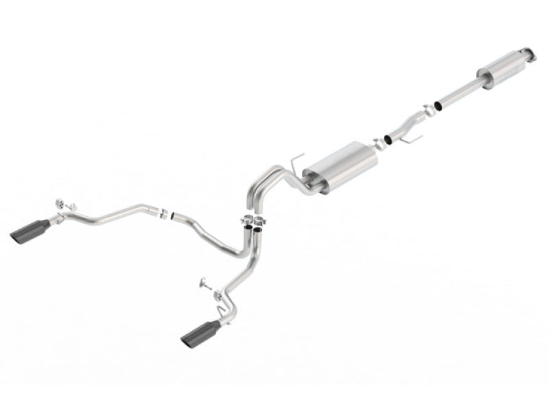 Borla 140615BC - BOR140615BC - Borla 15-17 Ford F-150 2.7L/ 3.5L EcoBoost/ 5.0L V8 Rear Exit S-Type Catback Exhaust Black Chrome - Shipped in Europe - Tuningsupply.com
