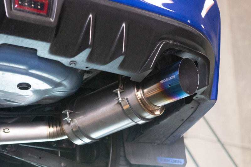 Revel T60188R - RVLT60188R - Revel 15-21 WRX/STi 11-14 WRX STi 08-14 WRX Ultra Ti Titanium Single Exit Catback Exhaust - Shipped in Europe - Tuningsupply.com