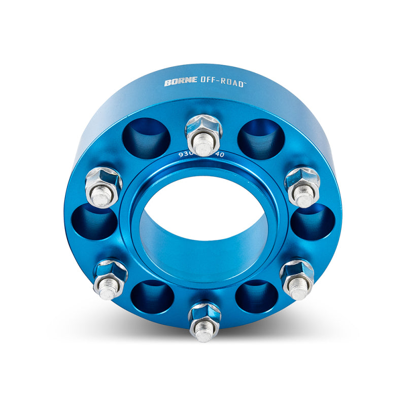 Borne Off-Road BNWS-001-500BL - BRNBNWS-001-500BL - Borne Off-Road Wheel Spacers - 6x139.7 - 93.1 - 50mm - M12 - Blue - Shipped in Europe - Tuningsupply.com