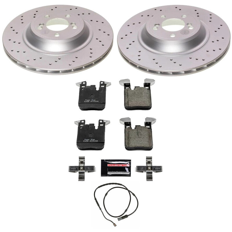 PowerStop CRK7019 - PSBCRK7019 - Power Stop 16-18 BMW M2 Rear Z23 Coated Brake Kit - Shipped in Europe - Tuningsupply.com