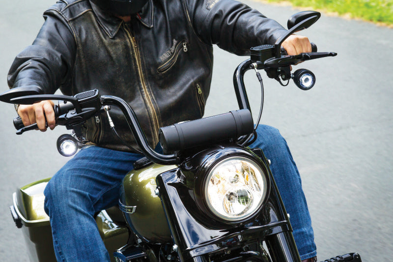 Kuryakyn 1708 - KUR1708 - Kuryakyn Teardrop Mirrors Satin Black - Shipped in Europe - Tuningsupply.com