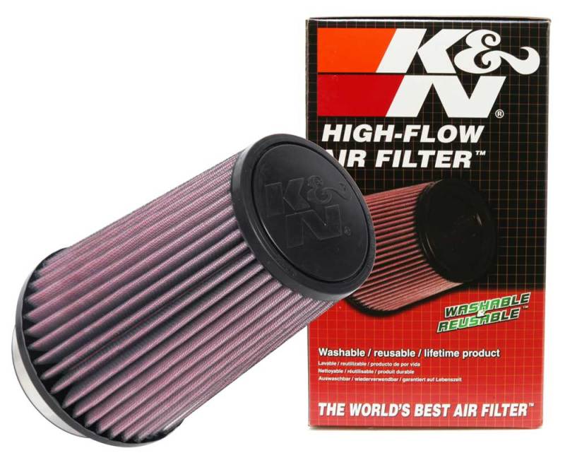 K&N Engineering RU-1045 - KNNRU-1045 - K&N Universal Tapered Filter 3.5in Flange ID x 5.5in Base OD x 4in Top OD x 8in Height - Shipped in Europe - Tuningsupply.com