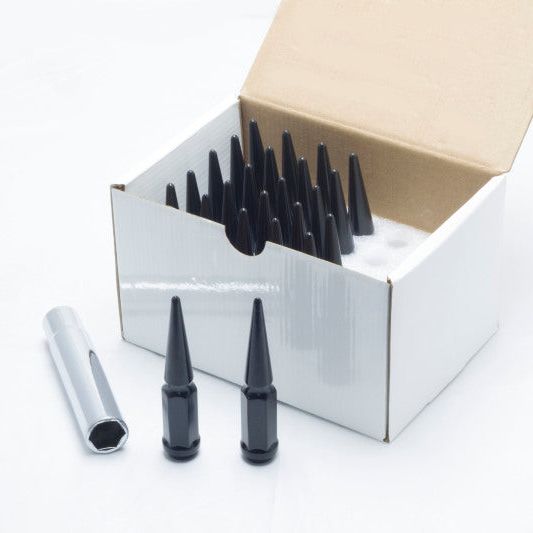 Wheel Mate 35421P - WHM35421P - Wheel Mate Spiked Lug Nuts Set of 24 - Black 14x1.50 - Shipped in Europe - Tuningsupply.com