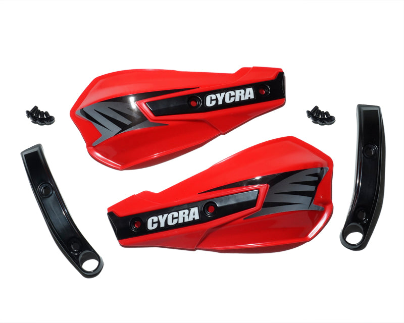 Cycra 1CYC-1029-32 - CYC1CYC-1029-32 - Cycra Vortex Replacement Hand Shields w/Abrasion Guards - Red - Shipped in Europe - Tuningsupply.com