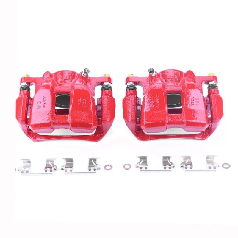 PowerStop S7106 - PSBS7106 - Power Stop 13-18 Honda Accord Front Red Calipers w/Brackets - Pair - Shipped in Europe - Tuningsupply.com