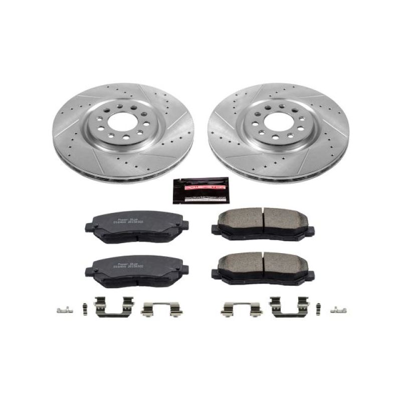 PowerStop K6538 - PSBK6538 - Power Stop 15-17 Chrysler 200 Front Z23 Evolution Sport Brake Kit - Shipped in Europe - Tuningsupply.com