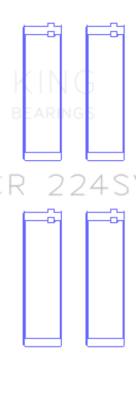 King Engine Bearings GCR224SV0.25 - KINGCR224SV0.25 - King Engine Bearings BMW S65B40A/S85B50A Connecting Rod Bearing Set - Size +0.25mm (COMES IN PAIRS) - Shipped in Europe - Tuningsupply.com
