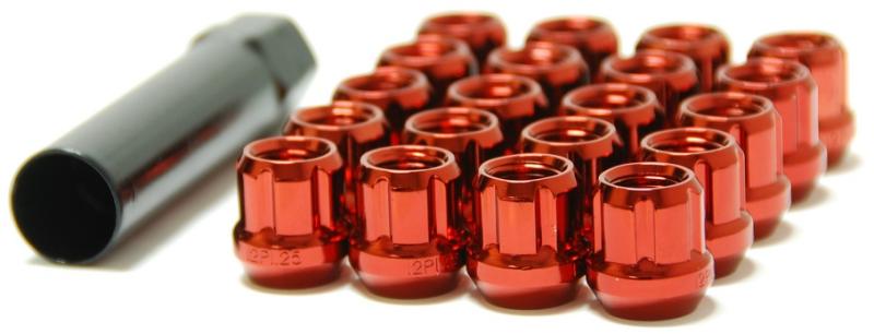 Wheel Mate 31886R - WHM31886R - Wheel Mate Muteki Open End Lug Nuts - Red 12x1.50 - Shipped in Europe - Tuningsupply.com