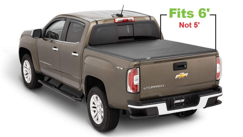 Tonno Pro 42-115 - TNP42-115 - Tonno Pro 15-19 Chevy Colorado 6ft Fleetside Tonno Fold Tri-Fold Tonneau Cover - Shipped in Europe - Tuningsupply.com