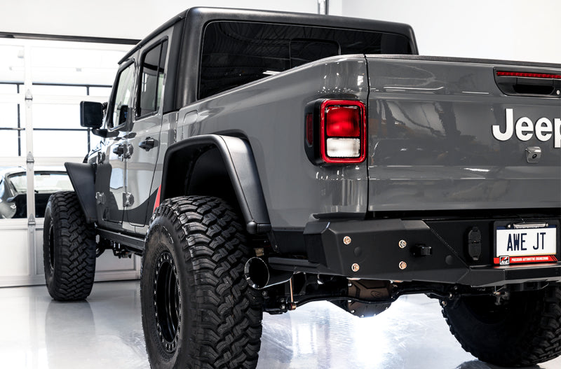 AWE Tuning 3015-33101 - AWE3015-33101 - AWE Tuning 20-21 Jeep Gladiator JT 3.6L Tread Edition Cat-Back Dual Exhaust - Diamond Black Tip - Shipped in Europe - Tuningsupply.com