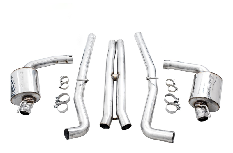 AWE Tuning 3020-11028 - AWE3020-11028 - AWE Tuning 2015+ Dodge Challenger 6.4L/6.2L Non-Resonated Touring Edition Exhaust - Use Stock Tips - Shipped in Europe - Tuningsupply.com