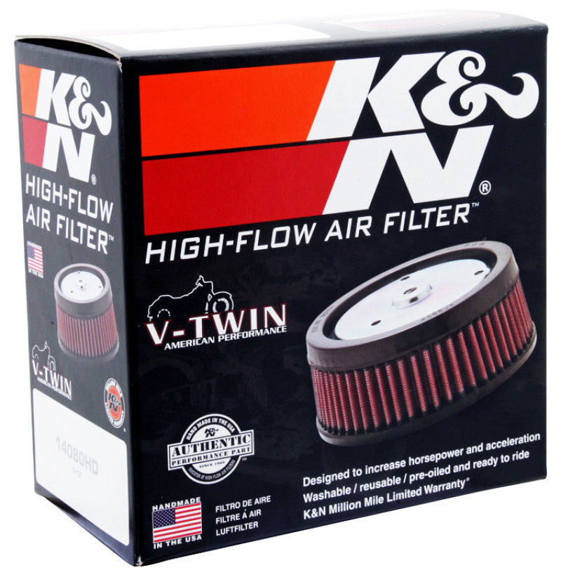 K&N Engineering E-3200 - KNNE-3200 - K&N Custom Air Filter Round 5-3/8in OD x 4in ID x 2in H - Shipped in Europe - Tuningsupply.com