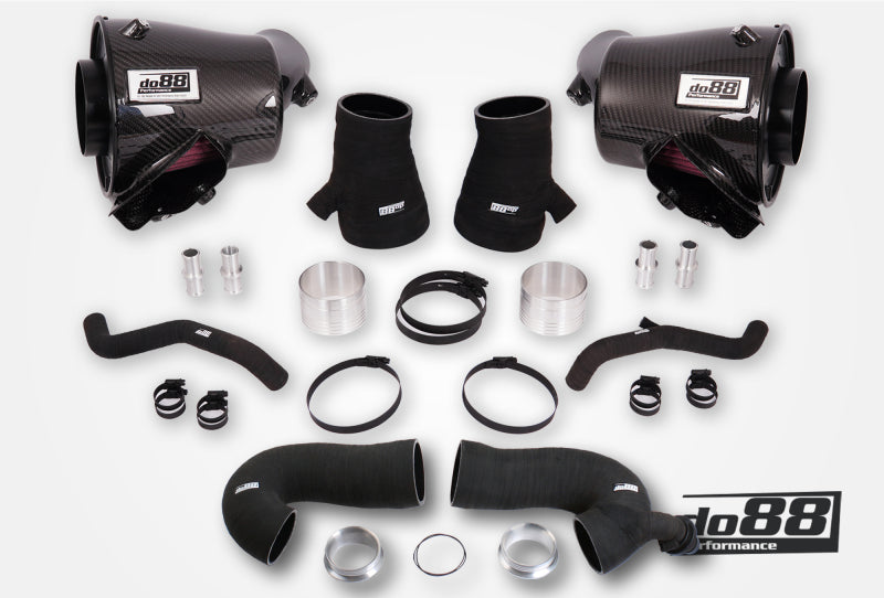 do88 LF-210-ST-80-212 - DOBLF-210-ST-80-212 - do88 2020+ Porsche 911 Turbo/Turbo S (992.1) Induction System w/80mm Outlet & Turbo Inlet Hoses - Shipped in Europe - Tuningsupply.com