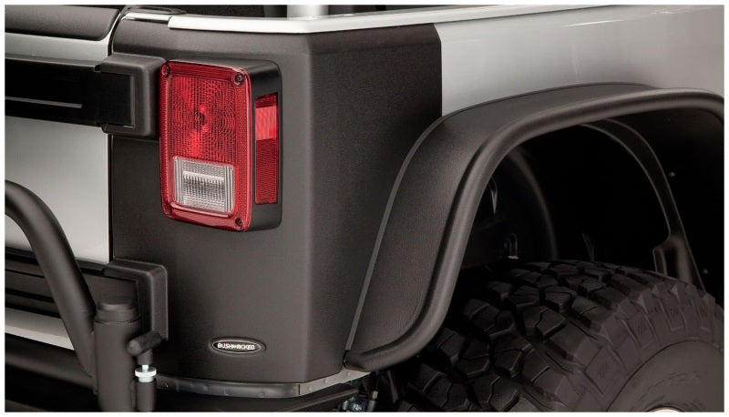 Bushwacker 14009 - BUS14009 - Bushwacker 07-18 Jeep Wrangler Trail Armor Rear Corners - Black - Shipped in Europe - Tuningsupply.com