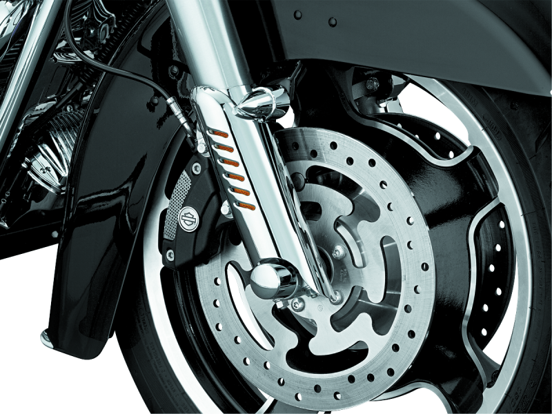 Kuryakyn 7768 - KUR7768 - Kuryakyn Lower Leg Deflector Shields 00-13 Touring Chrome - Shipped in Europe - Tuningsupply.com