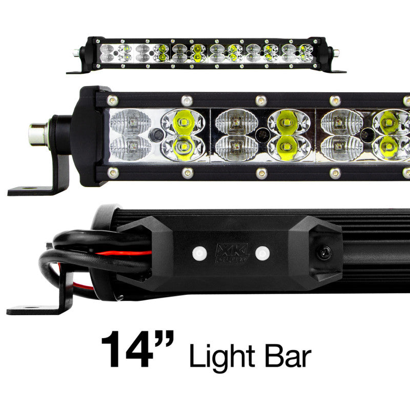 XKGLOW XK-BAR-14 - XKGXK-BAR-14 - XK Glow RGBW Light Bar High Power Offroad Work/Hunting Light w/ Bluetooth Controller 14In - Shipped in Europe - Tuningsupply.com