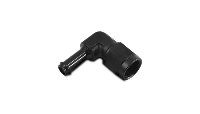 Vibrant 12026 - VIB12026 - Vibrant -6AN to 3/8in Hose Barb 90 Degree Adapter - Anodized Black - Shipped in Europe - Tuningsupply.com