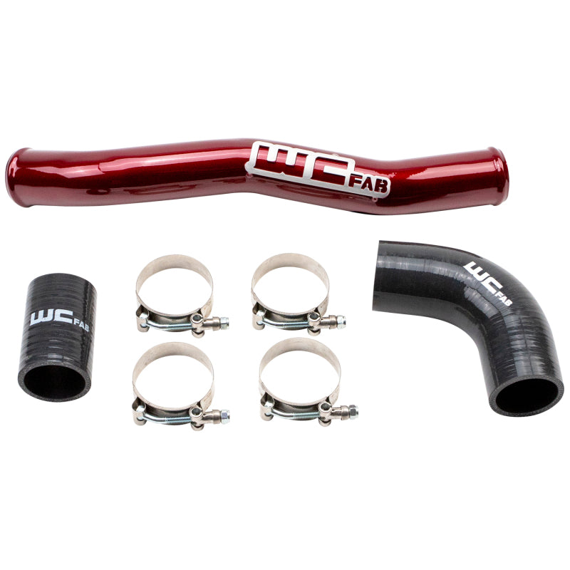 Wehrli WCF100541-RED - WCFWCF100541-RED - Wehrli 2020-2024 Chevrolet 6.6L L5P Duramax Upper Coolant Pipe - WCFab Red - Shipped in Europe - Tuningsupply.com