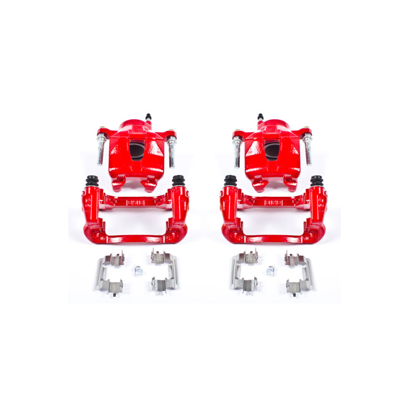 PowerStop S2580A - PSBS2580A - Power Stop 05-10 Scion tC Front Red Calipers w/Brackets - Pair - Shipped in Europe - Tuningsupply.com