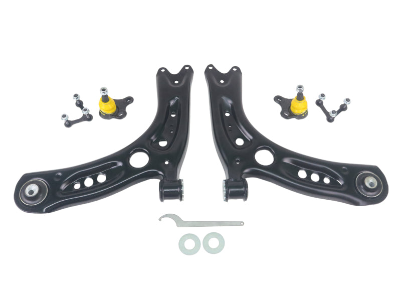 Whiteline KTA386 - WHLKTA386 - Whiteline 2004+ Volkswagen Golf Front Lower Control Arm Assembly - Shipped in Europe - Tuningsupply.com