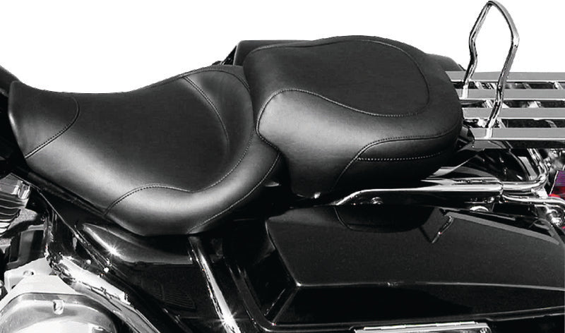Mustang Motorcycle 75459 - MMP75459 - Mustang 97-07 Harley Road King, 06-07 Street Glide, 00-05 Eagle Std Touring Solo Seat - Black - Shipped in Europe - Tuningsupply.com