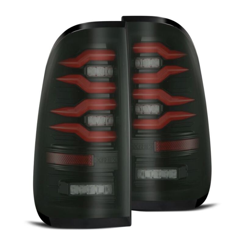 AlphaRex 658003 - ARX658003 - AlphaRex 97-03 Ford F150 / 99-16 Ford F250/F350/F450/F550 LUXX-Series LED Tail Lights - Black/Red - Shipped in Europe - Tuningsupply.com