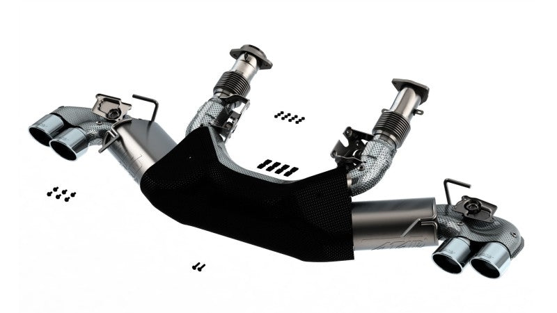 Borla 140839 - BOR140839 - Borla 2020 Chevrolet Corvette C8 6.2L ATAK 3in Exhaust System Dual Round A/C Tips 4inx 4.75in - Shipped in Europe - Tuningsupply.com