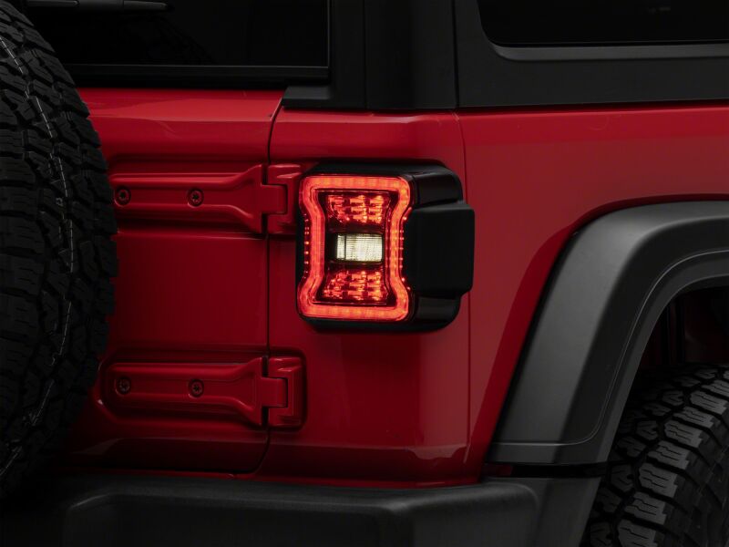 Raxiom J181425 - RAXJ181425 - Raxiom 18-26 Jeep Wrangler JL LED Tail Lights- Red Housing- Smoked Lens - Shipped in Europe - Tuningsupply.com