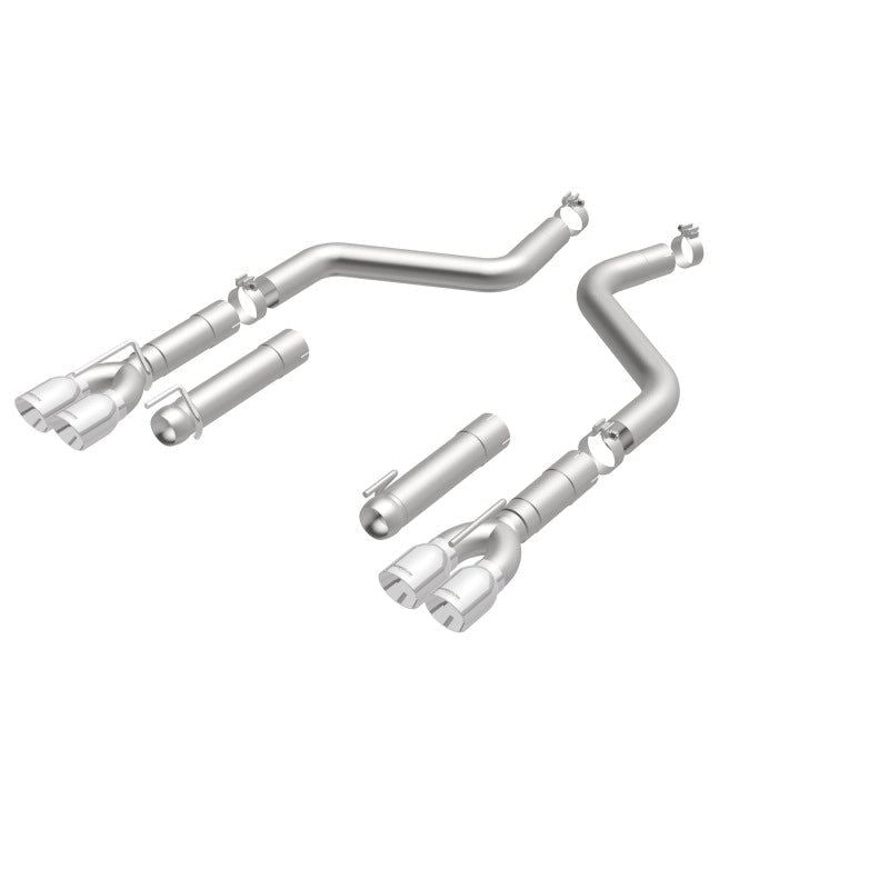 Magnaflow 19206 - MAG19206 - MagnaFlow Axle-Back, SS, 3in, Quad Split Rear 3.5 Tips 2015 Dodge Challenger incl SRT Hellcat - Shipped in Europe - Tuningsupply.com