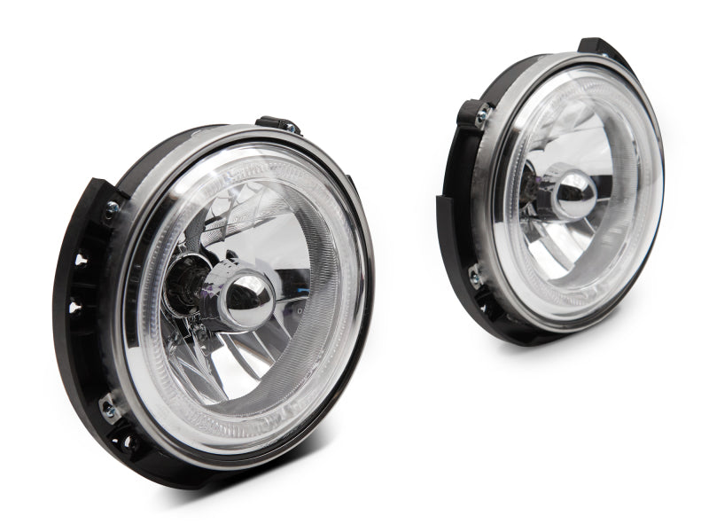 Raxiom J121871 - RAXJ121871 - Raxiom 07-18 Jeep Wrangler JK LED Halo Headlights- Chrome Housing (Clear Lens) - Shipped in Europe - Tuningsupply.com