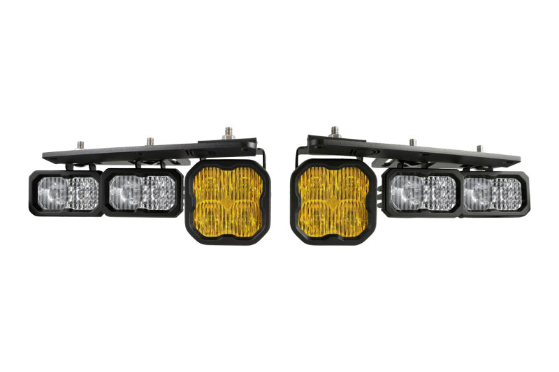 Diode Dynamics DD7179 - DIODD7179 - Diode Dynamics 21-Up Ford Bronco Stage Series Fog Pocket Kit - Yellow Sport - Shipped in Europe - Tuningsupply.com
