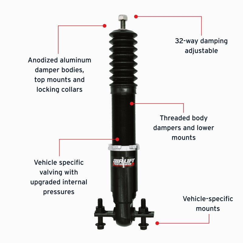 Air Lift 76507 - ALF76507 - Air Lift Performance 15-23 Ford Mustang S550/24-25 S650 Air Suspension Rear Kit - Shipped in Europe - Tuningsupply.com