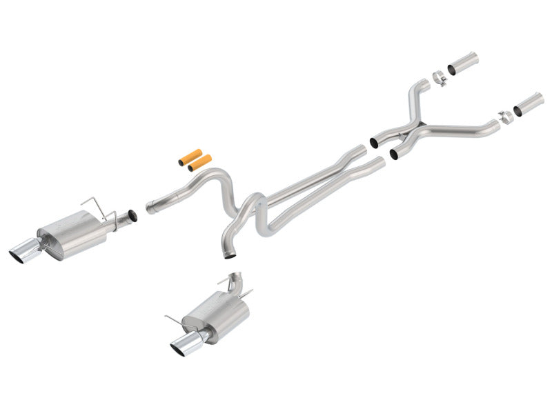 Borla 140516 - BOR140516 - Borla 13-14 Mustang GT/Boss 302 5.0L V8 RWD Single Split Rear Exit ATAK Catback Exhaust - Shipped in Europe - Tuningsupply.com