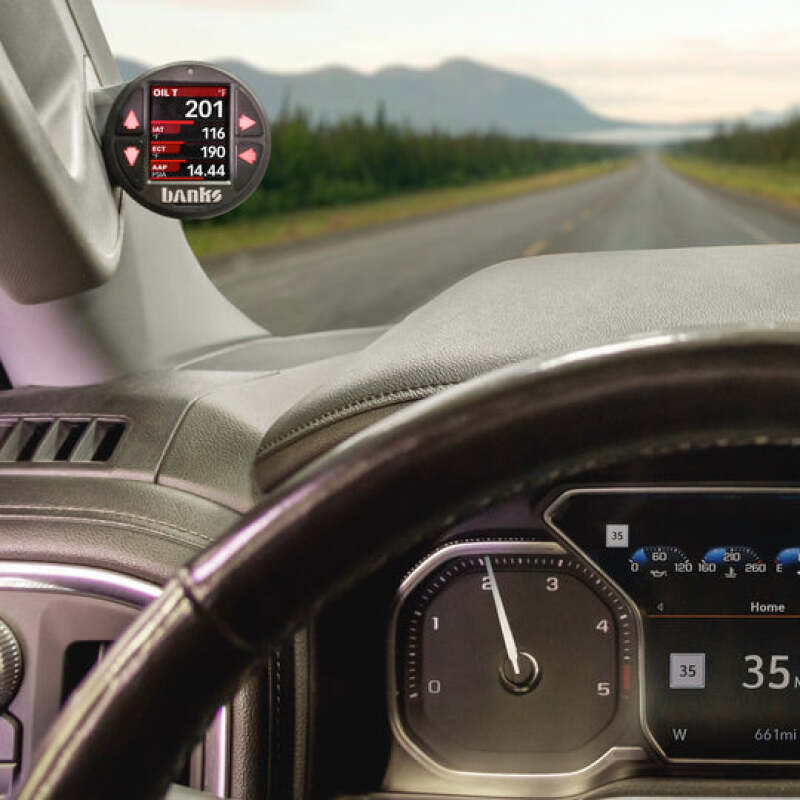 Banks Power 63359 - GBE63359 - Banks Power 19-21 Chevy/GMC 1500 20-22 Chevy/GMC 2500/3500 iDash Stealth Pod Mount - Single Gauge - Shipped in Europe - Tuningsupply.com