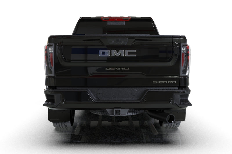Rally Armor MF131-BLK-MBK - RALMF131-BLK-MBK - Rally Armor 20-26 GMC Sierra 2500/3500 HD Denali Black Mud Flap w/Metallic Black Logo - Shipped in Europe - Tuningsupply.com