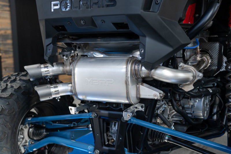 MBRP PAT-9524AS - MBRPAT-9524AS - MBRP 20-22 Polaris RZR Pro XP 2.5in Slip-On Active Exhaust Dual Out - Shipped in Europe - Tuningsupply.com