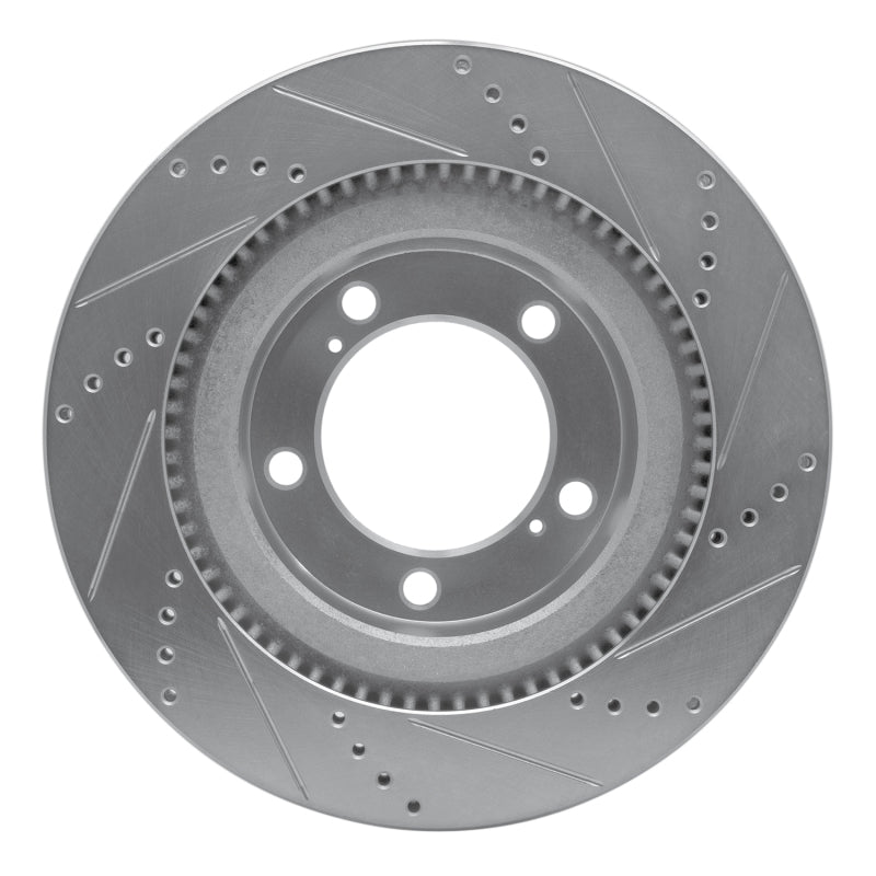 R1 Concepts 631-76136L - RNC631-76136L - R1 17-21 Toyota Land Cruiser Front Left Drilled & Slotted Silver Brake Rotor - Shipped in Europe - Tuningsupply.com