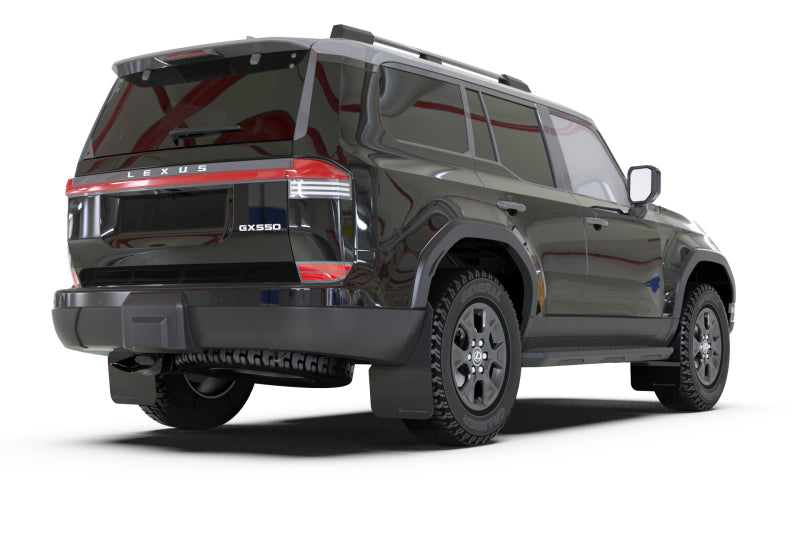Rally Armor MF162-UR-BLK-MBK - RALMF162-UR-BLK-MBK - Rally Armor 24-26 Lexus GX 550 Luxury Black UR Mud Flap - Metallic Black Logo - Shipped in Europe - Tuningsupply.com